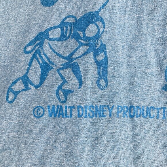 Disneyland Tee Tomorrowland T Shirt Blue Space Astronaut Retro Women’s Sz S - Picture 3 of 7